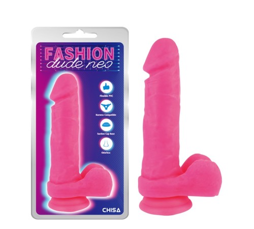 Фаллоимитатор на присоске Dual Density Cock Dildo Pink 8.2