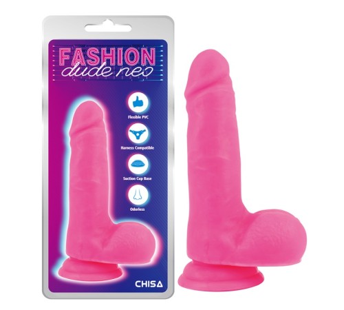 Фаллоимитатор на присоске Dual Density Cock Dildo Pink 7.0