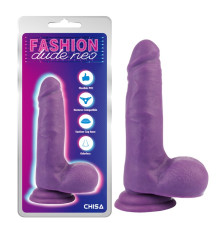 Фаллоимитатор на присоске Dual Density Cock Dildo Purple 7.0