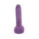 Фаллоимитатор на присоске Dual Density Cock Dildo Purple 7.6