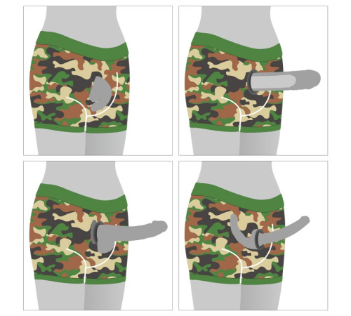 Шорты камуфляжные для страпона Camo Strapon Shorts Large