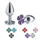 особиста пробка Metal Clover Butt Plug Jewelry Small Clear