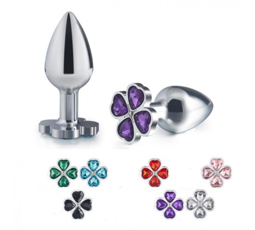 особиста пробка Metal Clover Butt Plug Jewelry Small Green