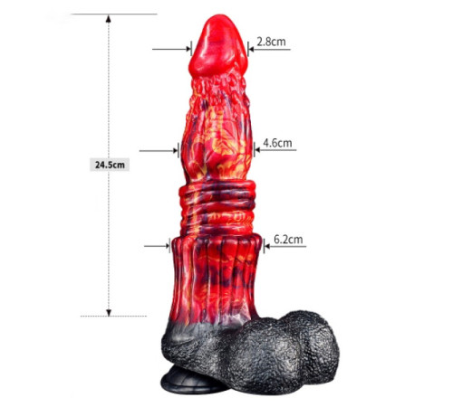 Фантастичный масажер Real Feel Dog Knot Dildo 10.0