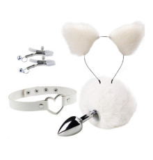 Набор для уальных игр для пар Bondage Toys Kit White