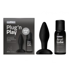 Набор из анальной пробки и лубриканта Coolmann Plug and Play Duo Set