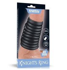 Насадка на пенис Vibrating Wave Knights Ring Black