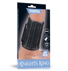 Насадка на пенис Vibrating Ridge Knights Ring Black