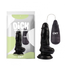 Масажер на присоске с пультом управления Vibrating Beginner Dildo Black 6.0