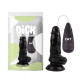 Масажер на присоске с пультом управления Vibrating Beginner Dildo Black 6.0