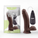 Масажер на присоске с пультом управления Stud Realistic Vibrator Brown 6.7