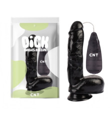 Масажер на присоске с пультом управления Vibrating Dildo Black 9.0