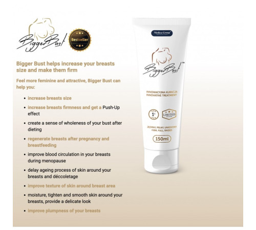 Крем для увеличения груди BiggerBust Serum, 150мл