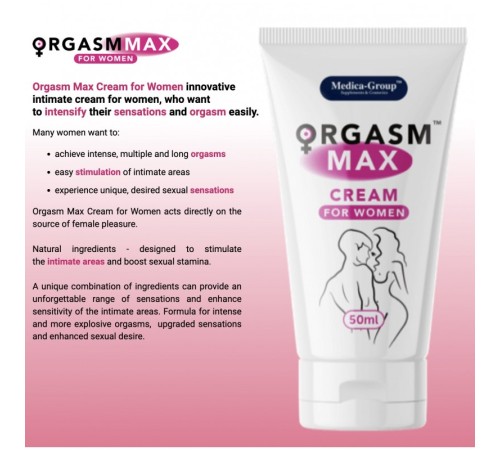 Крем для задоволення кульмінація Max Cream for Women, 50мл