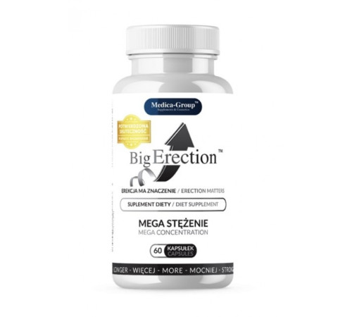 Капсулы для стояня и эрекции BigErection Capsules, 60шт