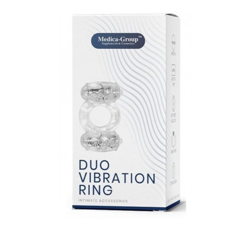 Двойное вибро эрекционное кольцо Duo Vibration Ring