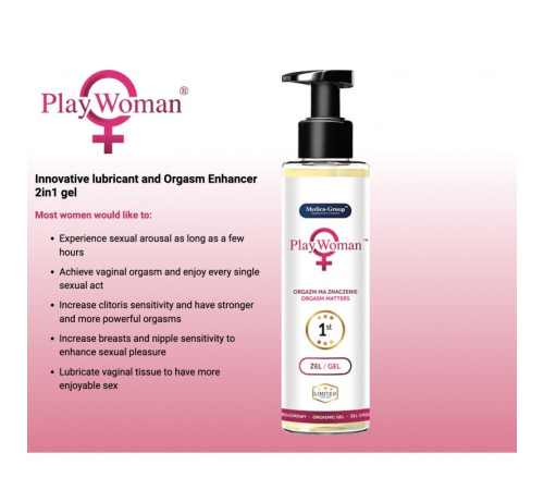 Гель для стимуляции задоволення PlayWoman Gel, 150мл