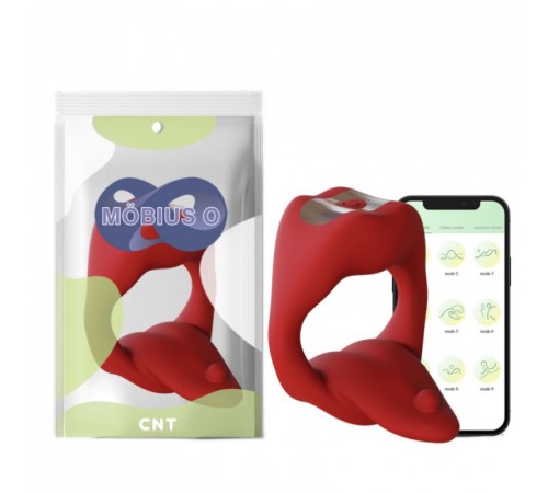 чоловіче кольцо с вибрацией Licking Tongue Power Ring Red