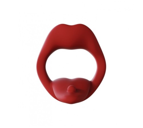 чоловіче кольцо с вибрацией Licking Tongue Power Ring Red