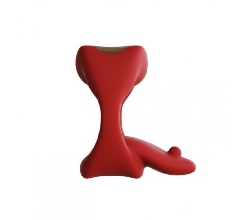 чоловіче кольцо с вибрацией Licking Tongue Power Ring Red