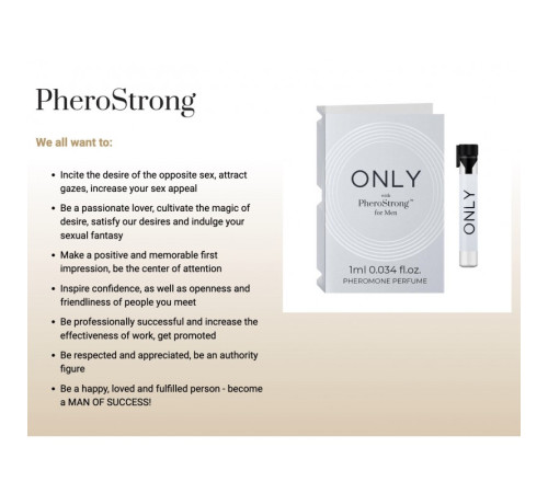 Духи с феромонами PheroStrong pheromone Only for Men, 1мл