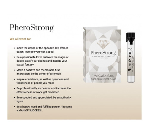 Духи с феромонами PheroStrong pheromone Perfect for Women, 1мл