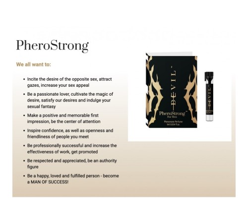 Духи с феромонами PheroStrong pheromone Devil for Men, 1мл