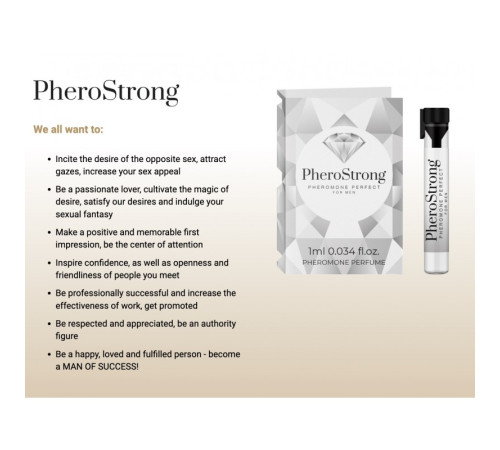 Духи с феромонами PheroStrong pheromone Perfect for Men, 1мл