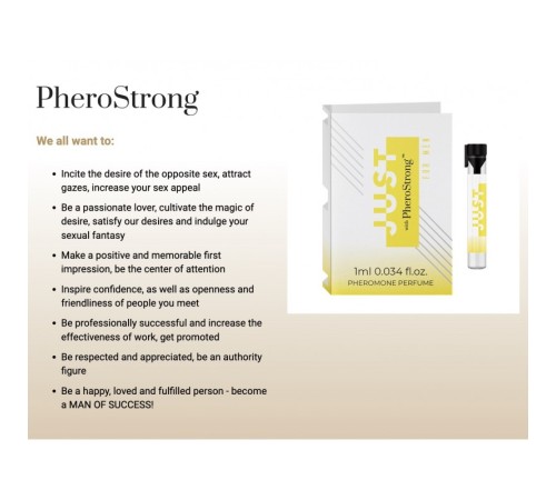 Духи с феромонами PheroStrong pheromone Just for Men, 1мл