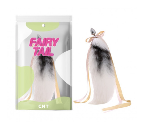 особиста пробка с пушистым хвостом Detachable Cross Fluffy Fox Tail Plug White 14.5