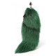 особиста пробка с пушистым хвостом Detachable Fluffy Fox Tail Plug Green 18.5