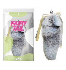 особиста пробка с пушистым хвостом Detachable Cross Fluffy Fox Tail Plug Blue 18.5