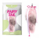 особиста пробка с пушистым хвостом Detachable Fluffy Fox Tail Plug Pink 18.5