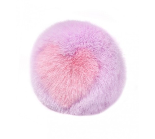 особиста пробка с пушистым хвостом Cute Heart Fluffy Plug with Tail Purple&Pink