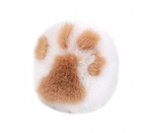 особиста пробка с пушистым хвостом Kitten Paw Fluffy Plug with Tail White