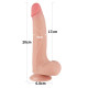 Фаллоимитатор с кожей на присоске Sliding Skin Dual Layer Dong Flesh 8.5