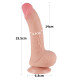 Фаллоимитатор с кожей на присоске Sliding Skin Dual Layer Dong Flesh 7.5