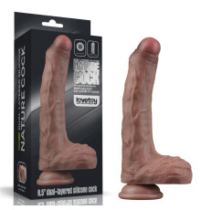 Фаллоимитатор с венами Dual Layered Silicone Cock 8.5