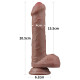 Фаллоимитатор с венами Dual Layered Silicone Cock 8.0