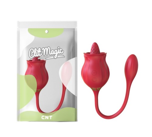 Точковий Масажер Wild Bloom Flicking Dual Pleasure Red