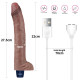 Мультискоростной вибратор Real Softee Rechargeable Silicone Vibrating Dildo 11.0