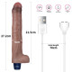 Мультискоростной вибратор Real Softee Rechargeable Silicone Vibrating Dildo 10.5