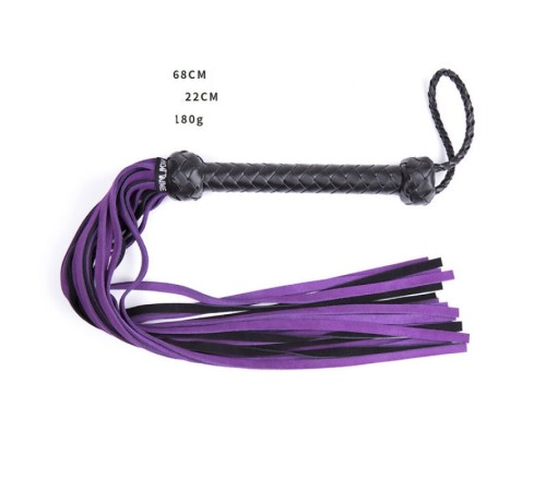 The couple fun toys health care products wholesale leather whip whip whip handle bold purple powder recruit agents