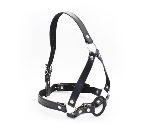 Маска из ремешков с ом O-ring Gag Harness Black