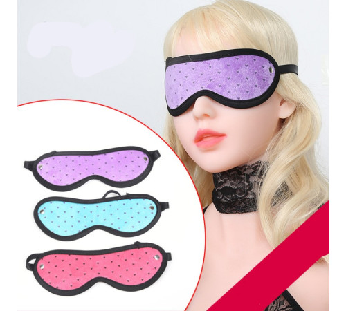 Повязка на глаза Sexy Strap Blindfold Queen Mask Pink