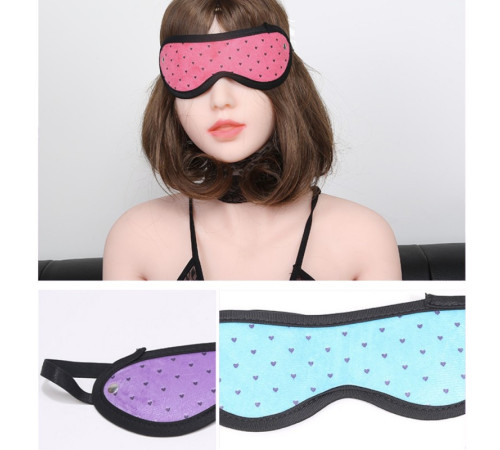 Повязка на глаза Sexy Strap Blindfold Queen Mask Blue