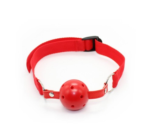 Бдсм кляп красный Knebel-Easy Breathable Ball Gag