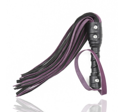 Purple cowhide whip