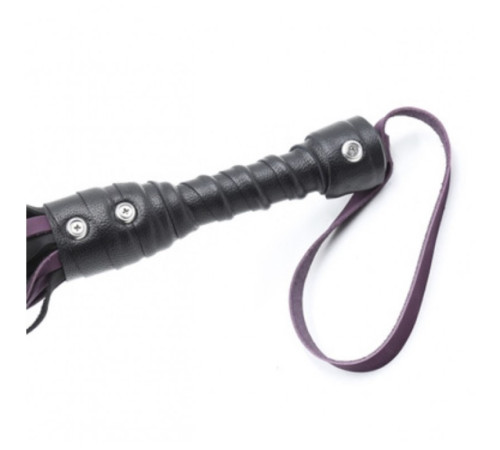 Purple cowhide whip