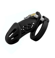 Пояс верности для мужчин Silicone Chastity Cage Black Standart